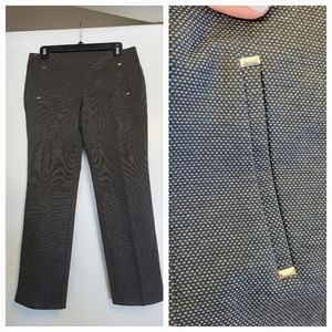 NWOT‎ Chico's Juliet Ponte Ankle Pants with Gold Details Size 4P
